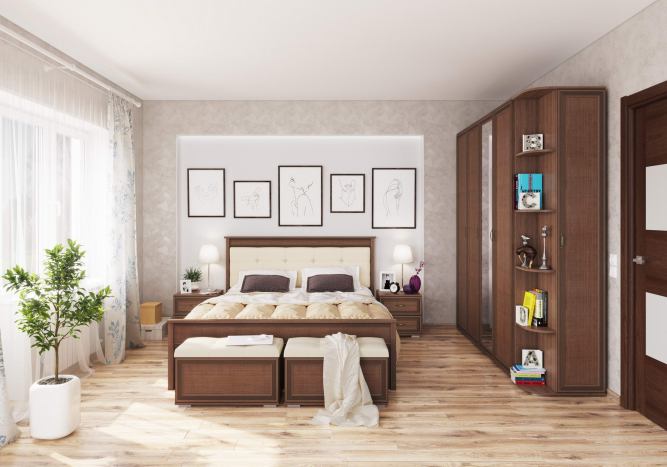 Спальня Ливорно Кровать ЛКР-1