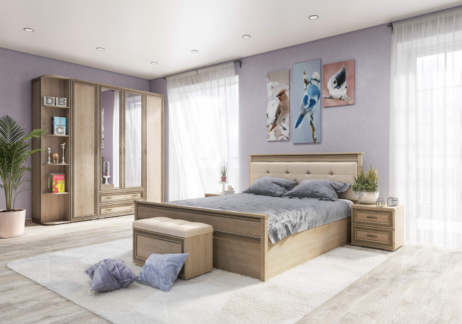 Спальня Ливорно Кровать ЛКР-1