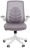 Кресло Chairman CH 565, откидные подлокотники, синхромеханизм, пластик белый, сетка/ткань, серое, 7146049