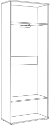 Шкаф для одежды 13.136 Куба