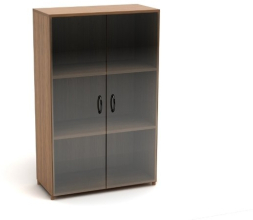 Шкаф низкий со стеклом К10 (ШК39+ДК35х2+ФС01х2)