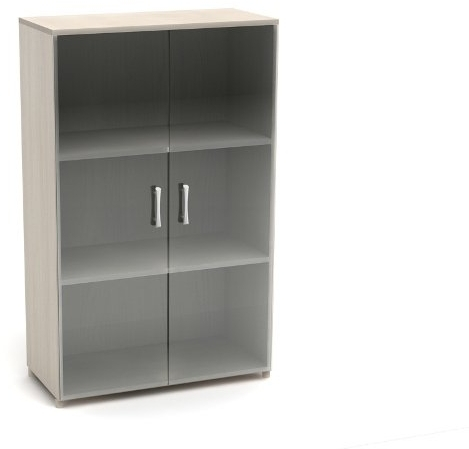 Шкаф низкий со стеклом К10 (ШК39+ДК35х2+ФС01х2)