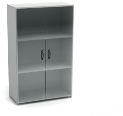 Шкаф низкий со стеклом К10 (ШК39+ДК35х2+ФС01х2)