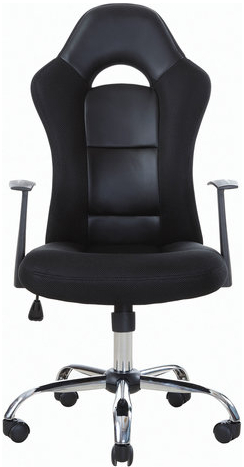 Кресло компьютерное BRABIX "Fusion EX-560", экокожа/ткань, хром, черное, 531581