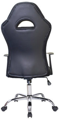 Кресло компьютерное BRABIX "Fusion EX-560", экокожа/ткань, хром, черное, 531581