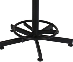 Кресло кассира, ресепшн РС37, без спинки, без подлокотников, кожзам, черное