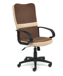 Кресло СН757 флок , коричневый/бежевый, 6/7