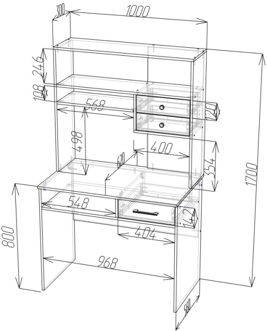 Стол компьютерный СК-41