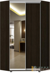 Шкаф-купе угловой Стандарт Комби 1 Венге магия/Зеркало