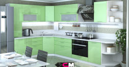 Кухня Ксения Олива (1,85*2,95 м) модульная