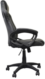 Кресло компьютерное BRABIX "Rider Plus EX-544" КОМФОРТ, экокожа, черное/серое, 531582