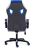 Кресло PILOT кож/зам/ткань, черный перфорированный/св.серый/синий, 36-6/06/TW-14/36-39