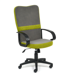 Кресло СН757 флок , серый/олива, 29/23