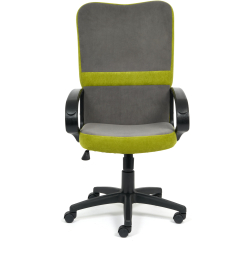 Кресло СН757 флок , серый/олива, 29/23