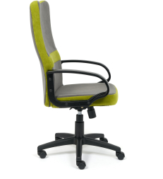 Кресло СН757 флок , серый/олива, 29/23