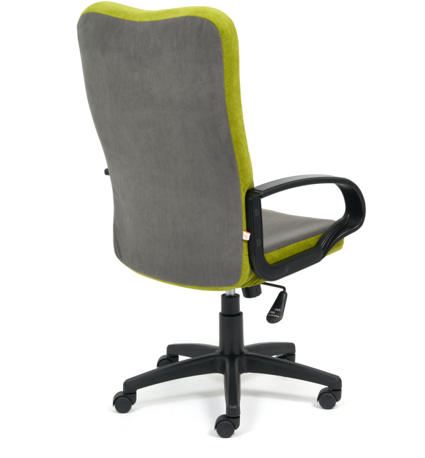 Кресло СН757 флок , серый/олива, 29/23