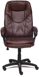 Кресло COMFORT кож/зам, коричневый, 2 TONE