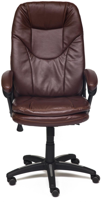 Кресло COMFORT кож/зам, коричневый, 2 TONE