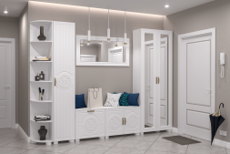 Шкаф-пенал «Монблан» МБ-22К белое дерево