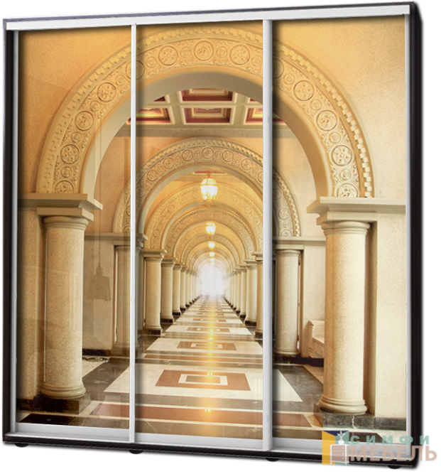 Шкаф купе 3х дв Фотопечать № 76