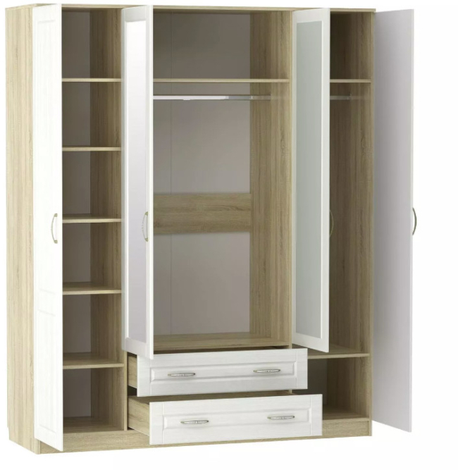 Шкаф комбинированный Оливия НМ 011.84 Х