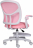 Кресло детское с подставкой для ног BRABIX "Toy MG-205", сетка/ткань TW, розовое, 533151