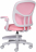 Кресло детское с подставкой для ног BRABIX "Toy MG-205", сетка/ткань TW, розовое, 533151