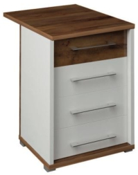 Тумба приставная (4 ящика) с торцевым топом МТ54