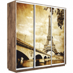 Шкаф-купе Экспресс 3-х дверный (Фото №1024 Париж)