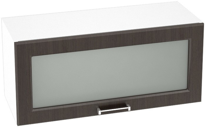 Шкаф верхний горизонтальный со стеклом с 1 створкой ШВГС800 Прага