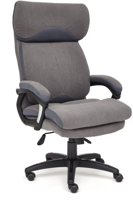 Кресло DUKE флок/ткань, серый/серый, 29/TW-12