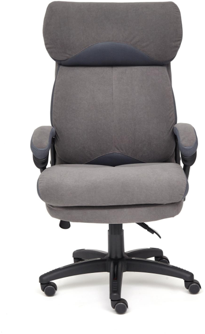 Кресло DUKE флок/ткань, серый/серый, 29/TW-12