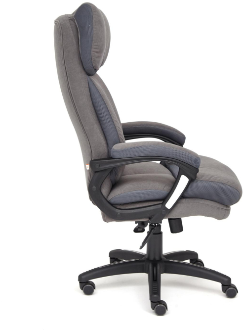 Кресло DUKE флок/ткань, серый/серый, 29/TW-12