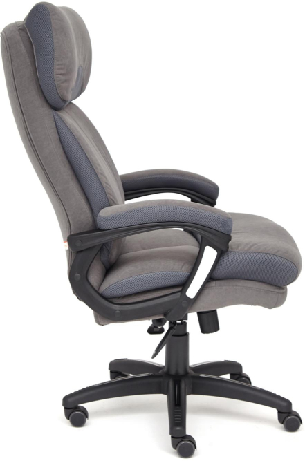 Кресло DUKE флок/ткань, серый/серый, 29/TW-12