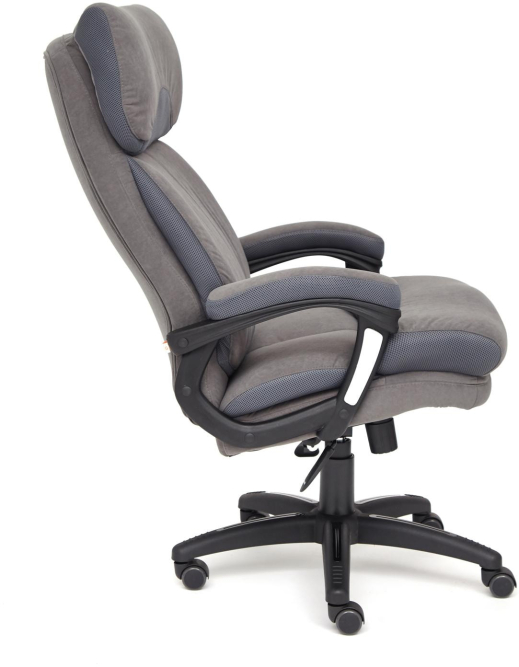 Кресло DUKE флок/ткань, серый/серый, 29/TW-12