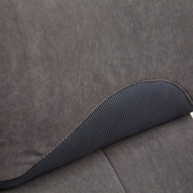 Кресло DUKE флок/ткань, серый/серый, 29/TW-12