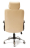 Кресло OXFORD хром кож/зам, бежевый/бежевый перфорированный, 36-34/36-34/06