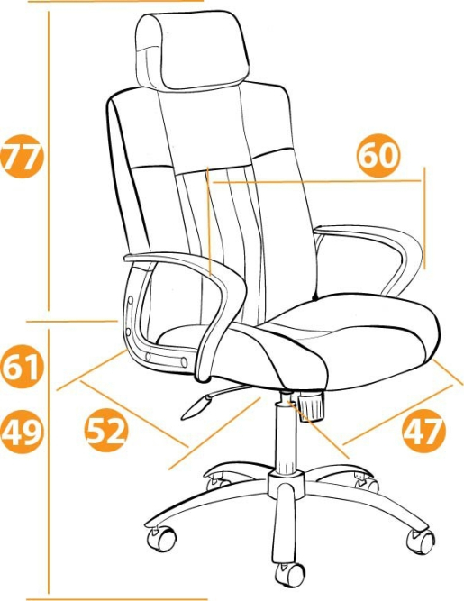 Кресло OXFORD хром кож/зам, бежевый/бежевый перфорированный, 36-34/36-34/06