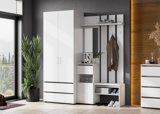 Вешалка с зеркалом Токио