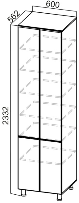 Пенал П600г (1ств.) Модерн Нью