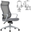 Кресло офисное CHAIRMAN CH 577, эргономичная спинка, серый пластик, сетка/ткань, серое, 7146057