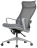 Кресло офисное CHAIRMAN CH 577, эргономичная спинка, серый пластик, сетка/ткань, серое, 7146057