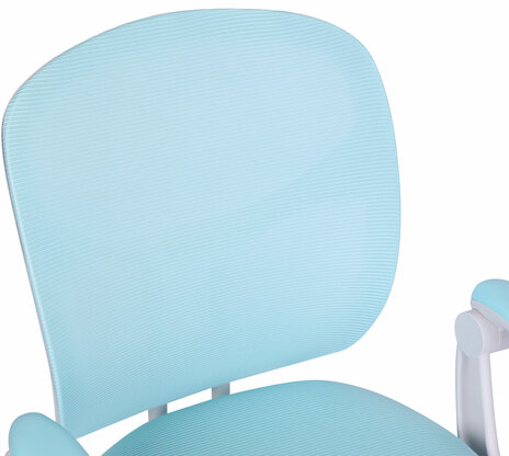 Кресло детское с подставкой для ног BRABIX "Toy MG-205", сетка/ткань TW, голубое, 533152