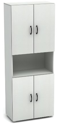 Шкаф высокий одна откр. полка К4 (ШК31+ДК32х4)