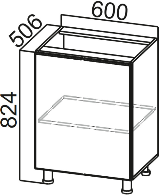 Стол-рабочий 600 Модус
