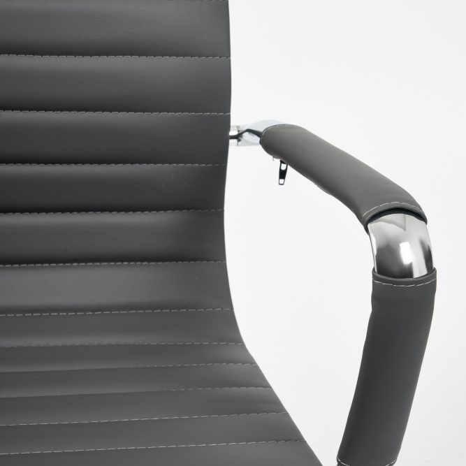 Кресло URBAN-LOW кож/зам, металлик, 36