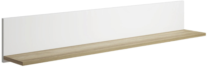 Полка Скайлайт СЛ-40 блэквуд ячменный/белый