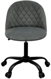 Кресло BRABIX Moon MG-074, велюр серый, пятилучие металлическое черное, 532773