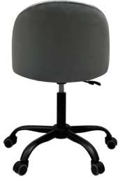 Кресло BRABIX Moon MG-074, велюр серый, пятилучие металлическое черное, 532773