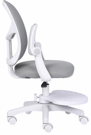 Кресло детское с подставкой для ног BRABIX &quot;Toy MG-205&quot;, сетка/ткань TW, серое, 533153